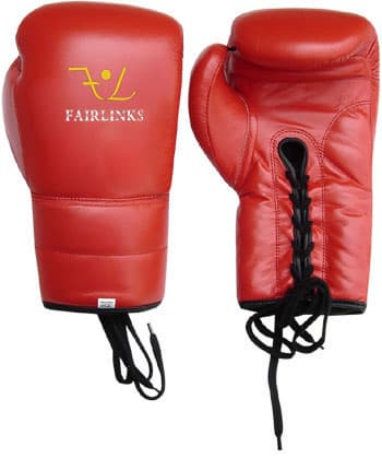 Leather Boxing Gloves With Laces _ Thai Boxing Gloves